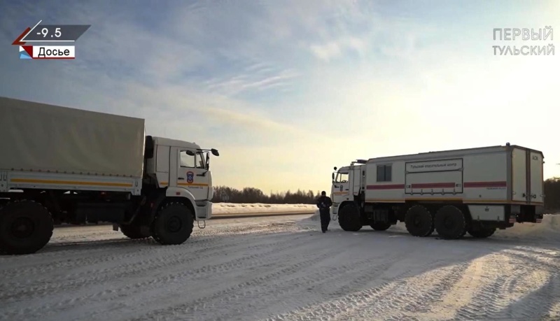 Спасатели развернут на трассах в регионе пункты обогрева (Телеканал Первый Тульский)