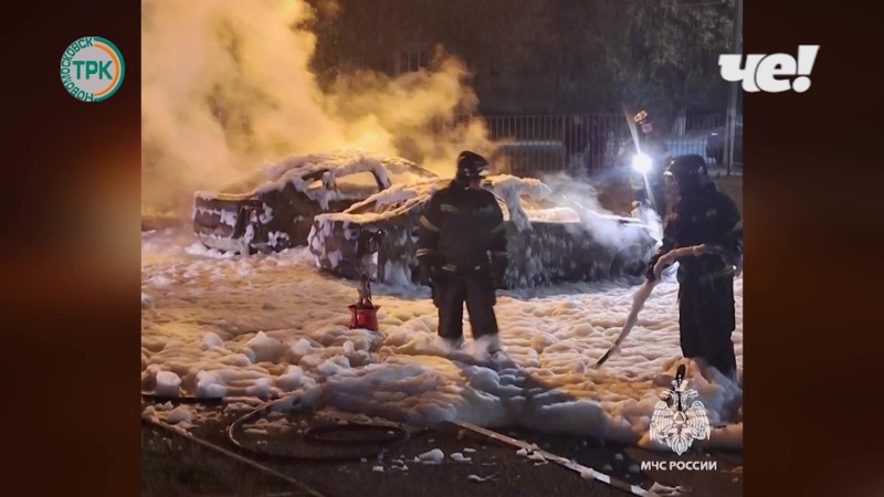 В Новомосковске огнеборцы потушили пожар (Телеканал ТРК Новомосковск)