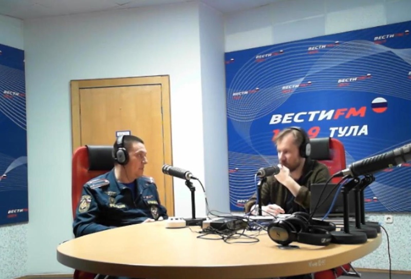 Интервью Николая Агурьянова о пожарной безопасности на "Вести FM - Тула"