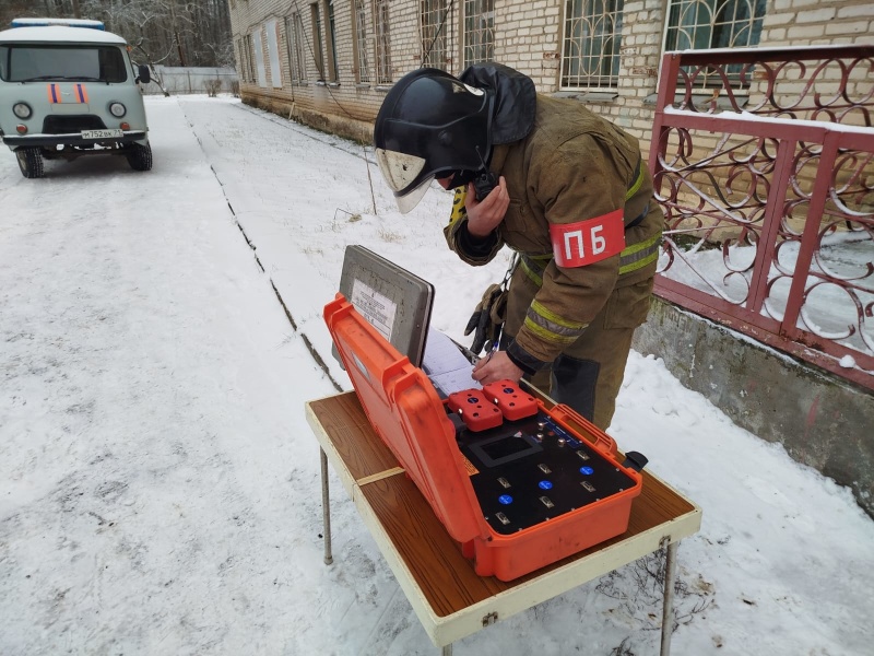 В Заокской центральной районной больнице прошли пожарные учения